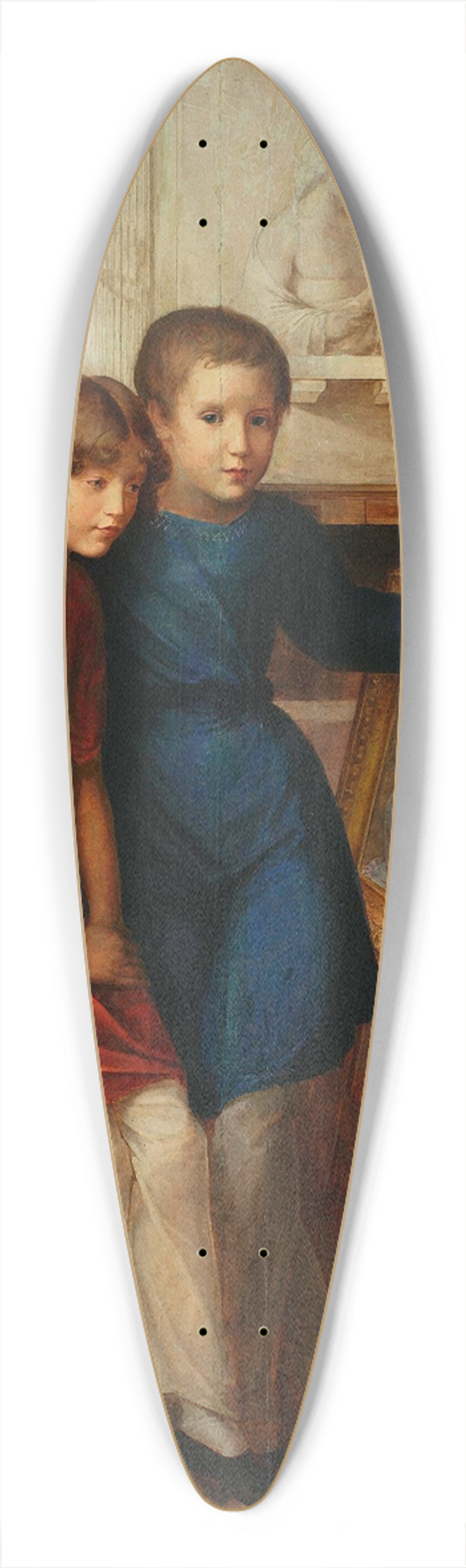Wojciech Korneli Stattler - Portrait of Alfred Potocki and Adam Potocki 39.3 inch art pintail longboard deck