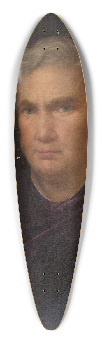 Wojciech Korneli Stattler - Self-portrait 39.3 inch art pintail longboard deck