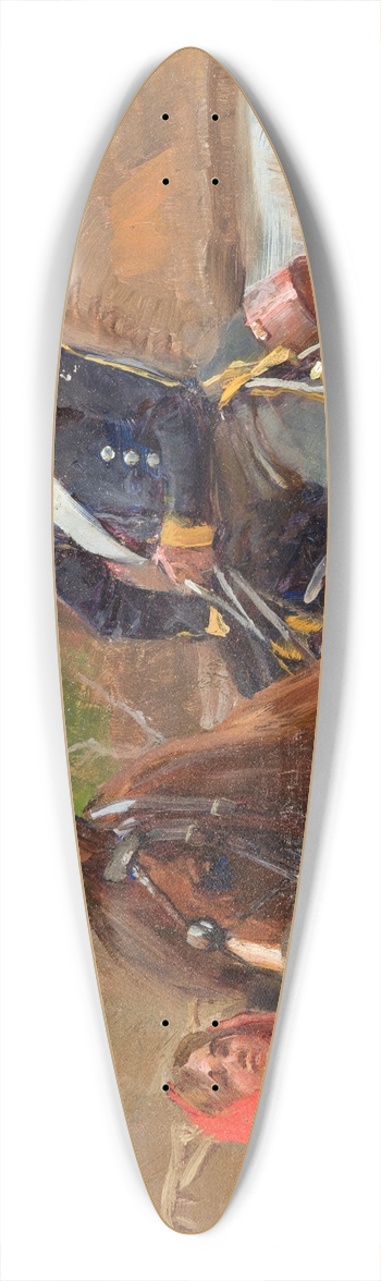 Wojciech Kossak - Uhlan with a Girl 39.3 inch art pintail longboard deck
