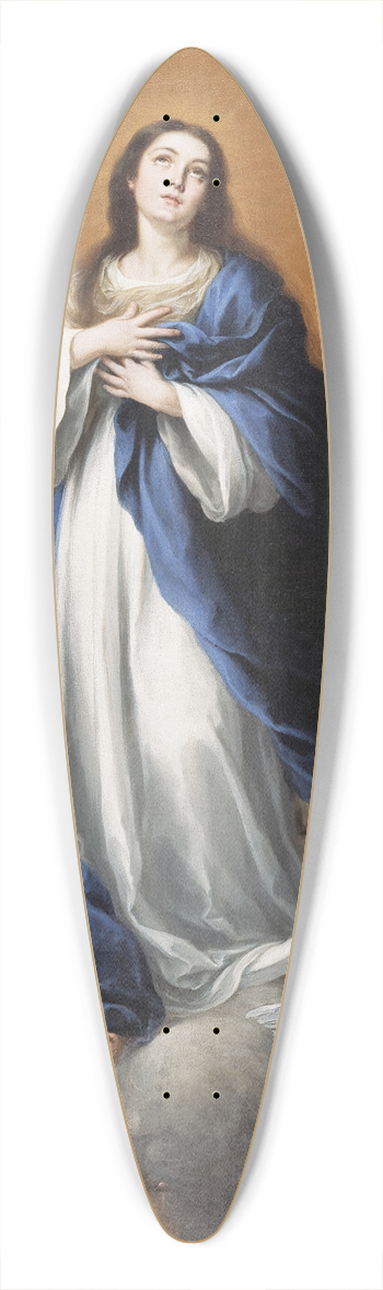 workshop of Bartolom Esteban Murillo - The Immaculate Conception 39.3 inch art pintail longboard deck