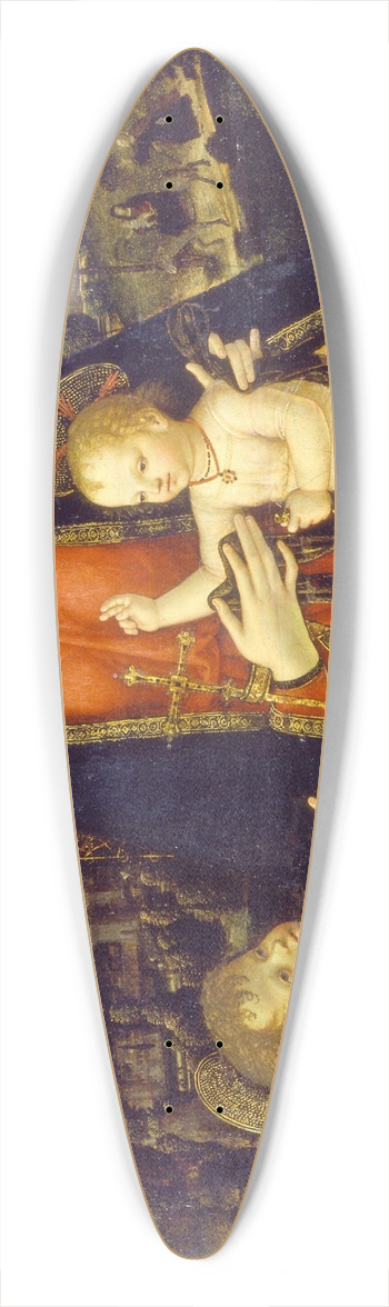 Workshop of Bernardino di Betto - The Virgin and Child with the Infant Saint John the Baptist 39.3 inch art pintail longboard deck