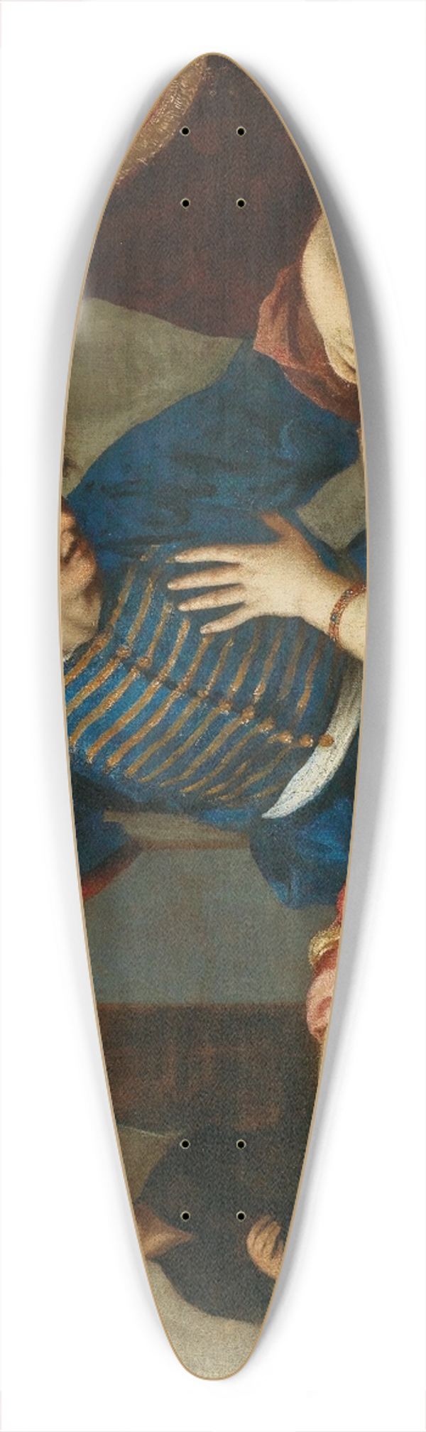 Workshop of Felice Ficherelli - Tarquin and Lucretia 39.3 inch art pintail longboard deck