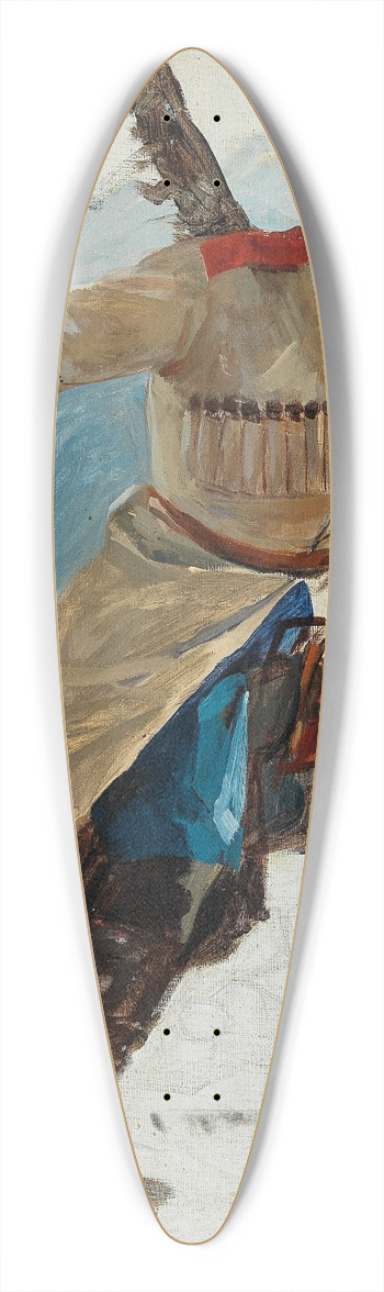 Workshop of Franz Roubaud - A Cossack 39.3 inch art pintail longboard deck