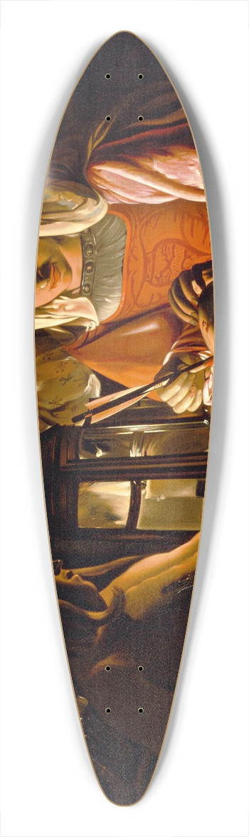 workshop of Georges de La Tour - Saint Sebastian Nursed by Saint Irene 39.3 inch art pintail longboard deck