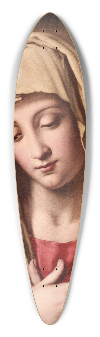 Workshop of Giovanni Battista Salvi - Madonna in prayer 39.3 inch art pintail longboard deck