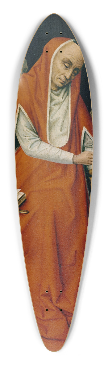 Workshop of Rogier van der Weyden - Saint Jerome in the Desert 39.3 inch art pintail longboard deck