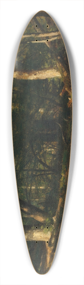 Worthington Whittredge - The Brook in the Woods 39.3 inch art pintail longboard deck