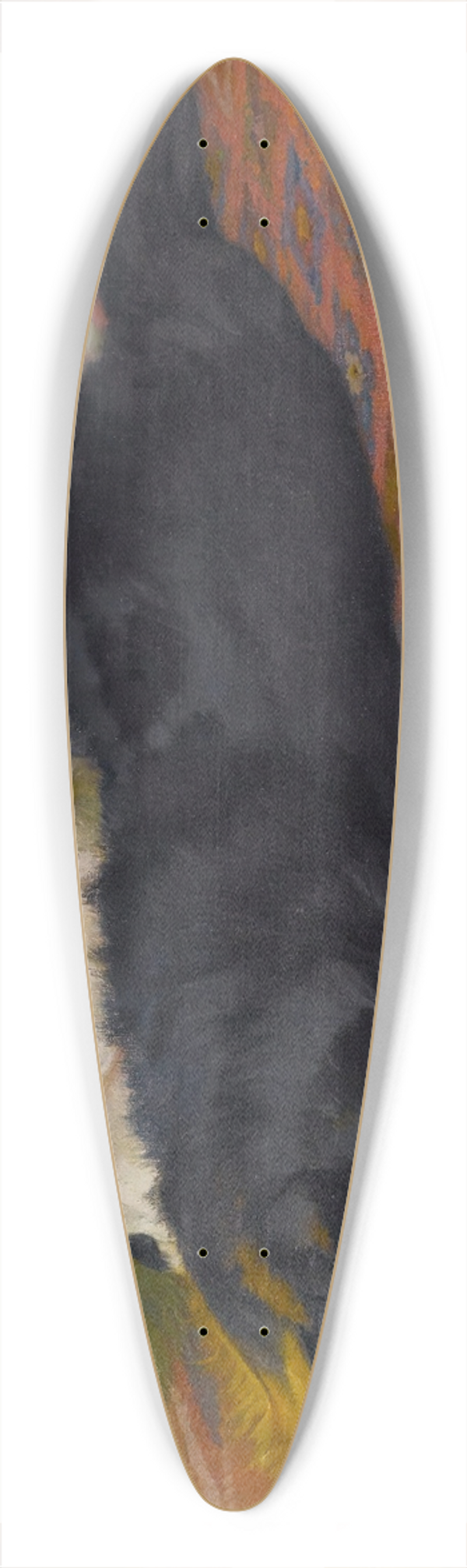 Wright Barker - The Two Friends 39.3 inch art pintail longboard deck