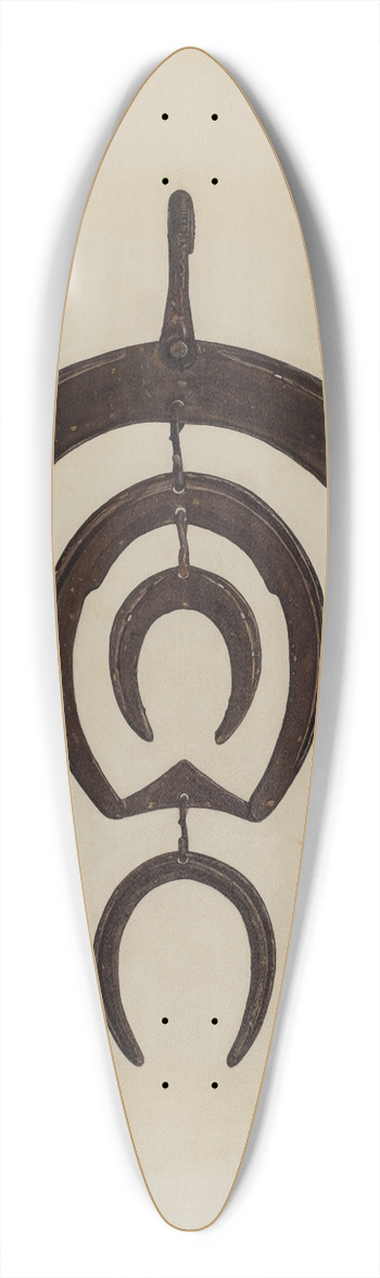 W.W. Zausch - Blacksmiths Sign 39.3 inch art pintail longboard deck