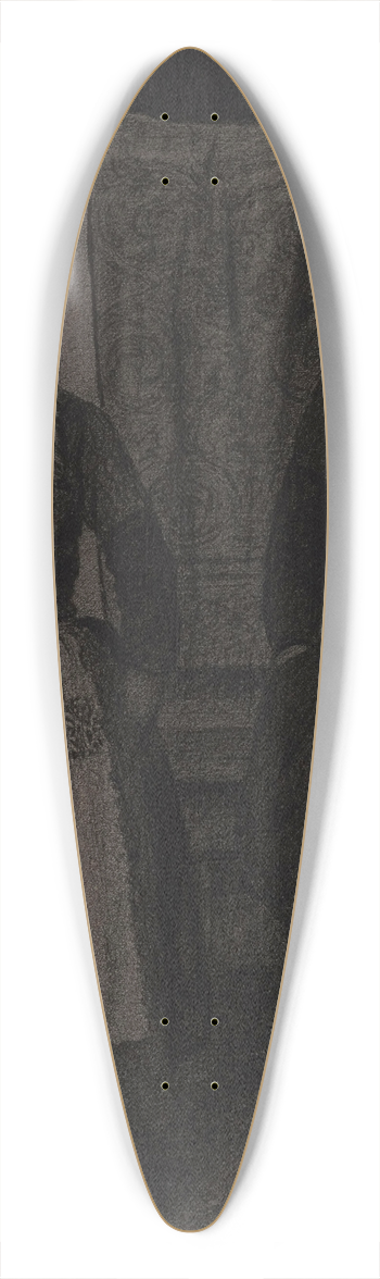 Xavier Mellery - Couple From Marken 39.3 inch art pintail longboard deck