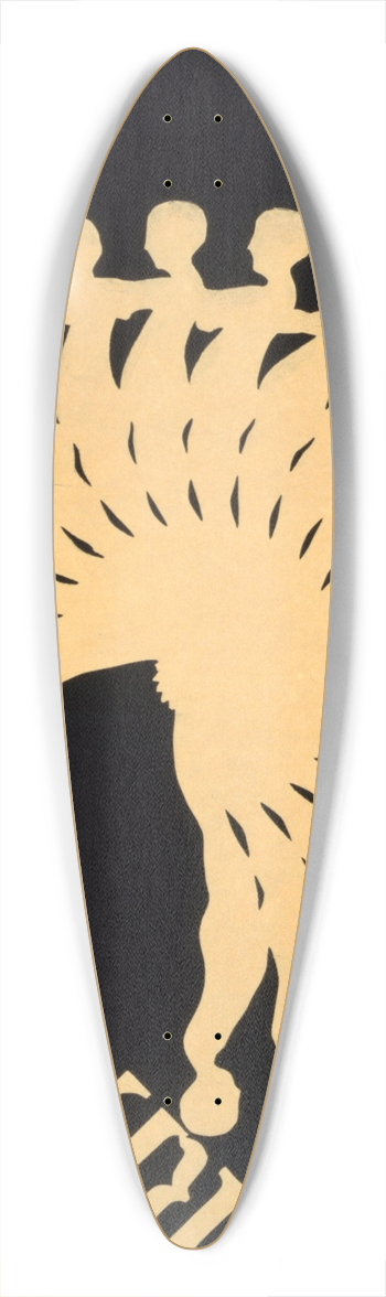 Yale Design Group - Art and revolution 39.3 inch art pintail longboard deck