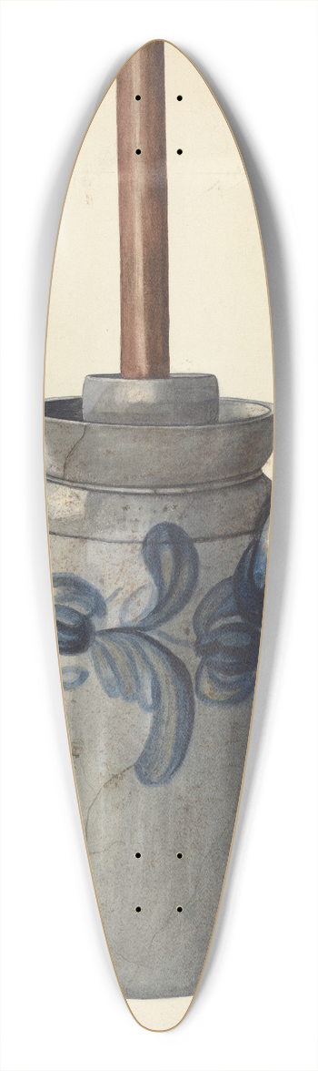 Yolande Delasser - Butter Churn 39.3 inch art pintail longboard deck