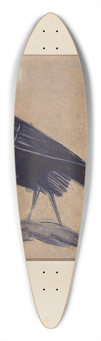 Yolande Delasser - Crock 39.3 inch art pintail longboard deck