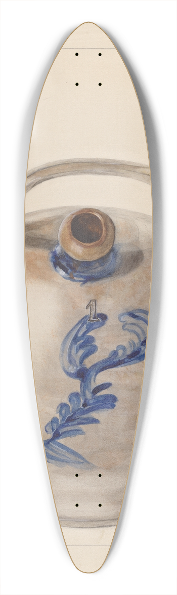 Yolande Delasser - Harvester Jug 39.3 inch art pintail longboard deck