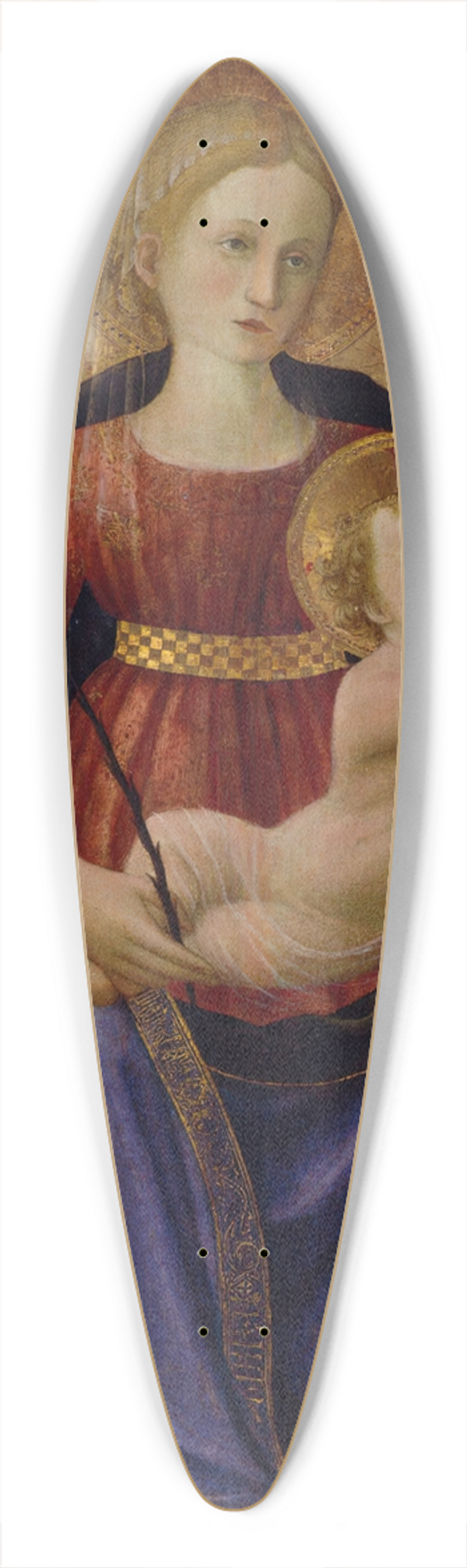 Zanobi Strozzi - Virgin and Child with Four Angels and the Redeemer 39.3 inch art pintail longboard deck