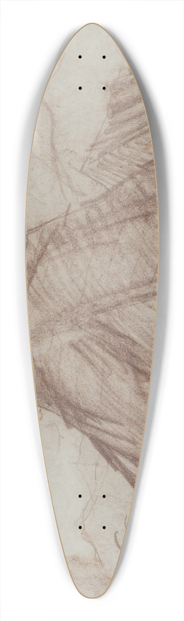 Zolo Palugyay - Cottage 39.3 inch art pintail longboard deck