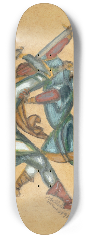 Dmitry Stelletsky - The fight 8.25 inch art skate deck