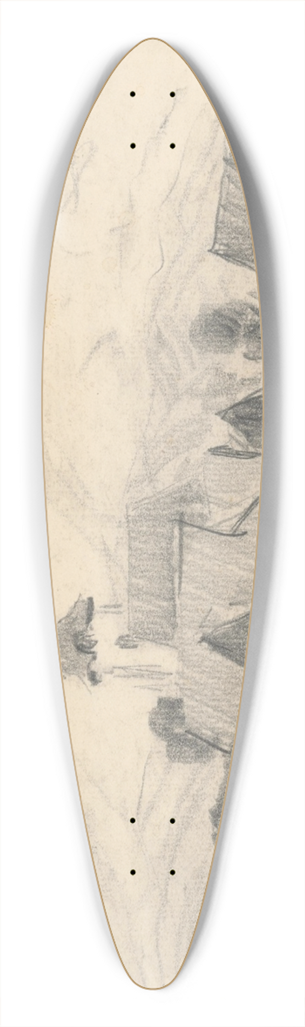 Zolo Palugyay - Road 39.3 inch art pintail longboard deck