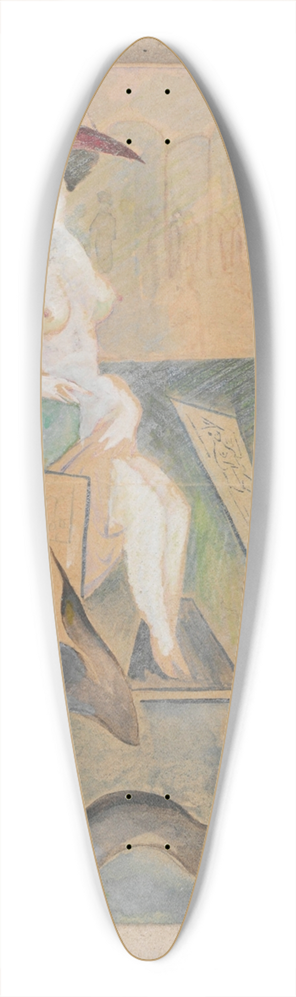 Zygmunt Waliszewski - In the artists workroom 39.3 inch art pintail longboard deck