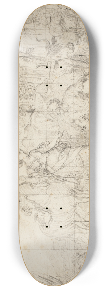 Domenico Corvi - Erminia blandt hyrderne 8.25 inch art skate deck