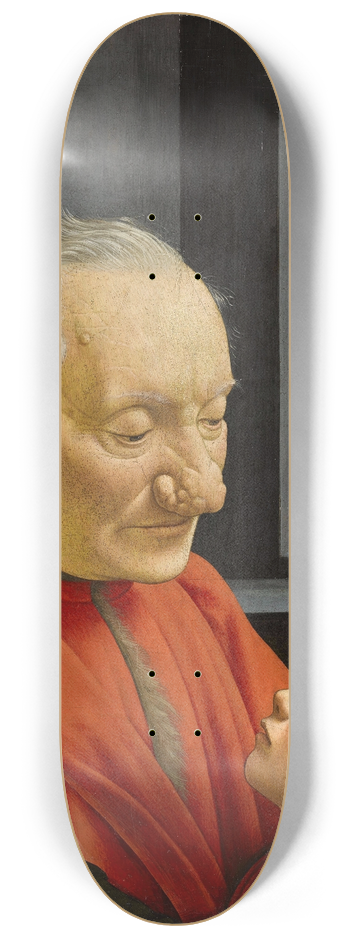 Domenico Ghirlandaio - An Old Man and His Grandson 8.25 inch art skate deck