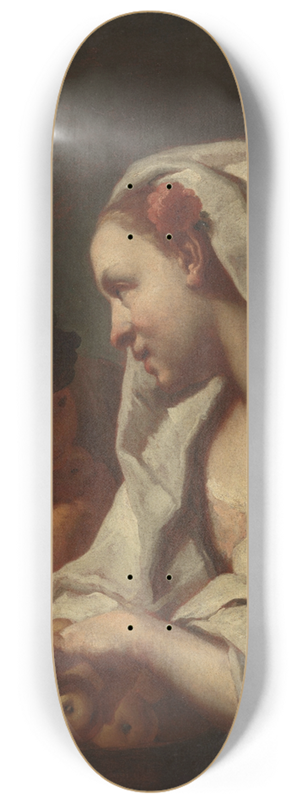 Domenico Maggiotto - Girl Selling Fruit 8.25 inch art skate deck