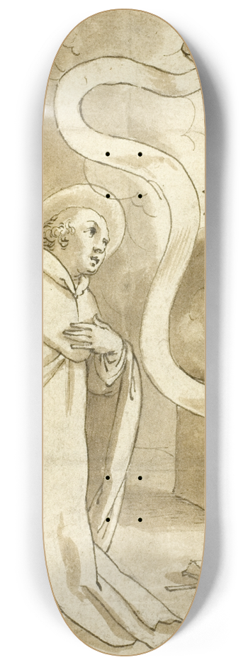 Domenico Piola - Vision of Saint Dominic 8.25 inch art skate deck