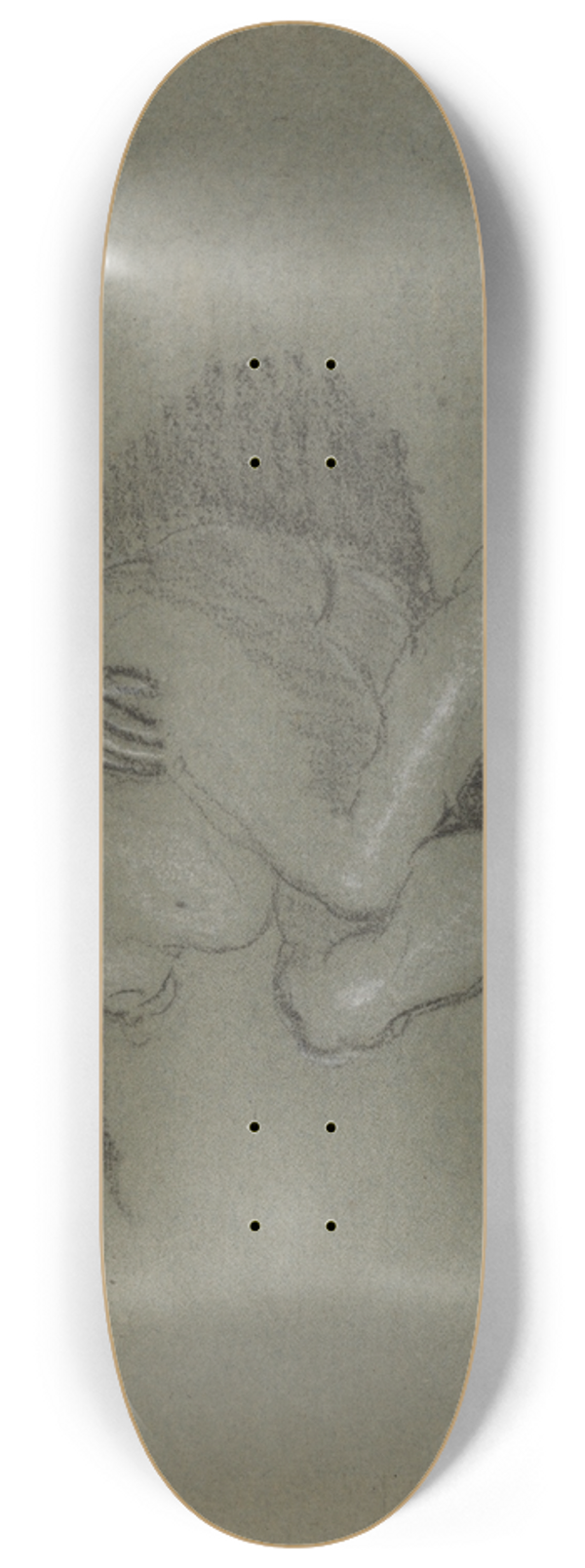 Domenico Tintoretto - Reclining Female Nude 8.25 inch art skate deck