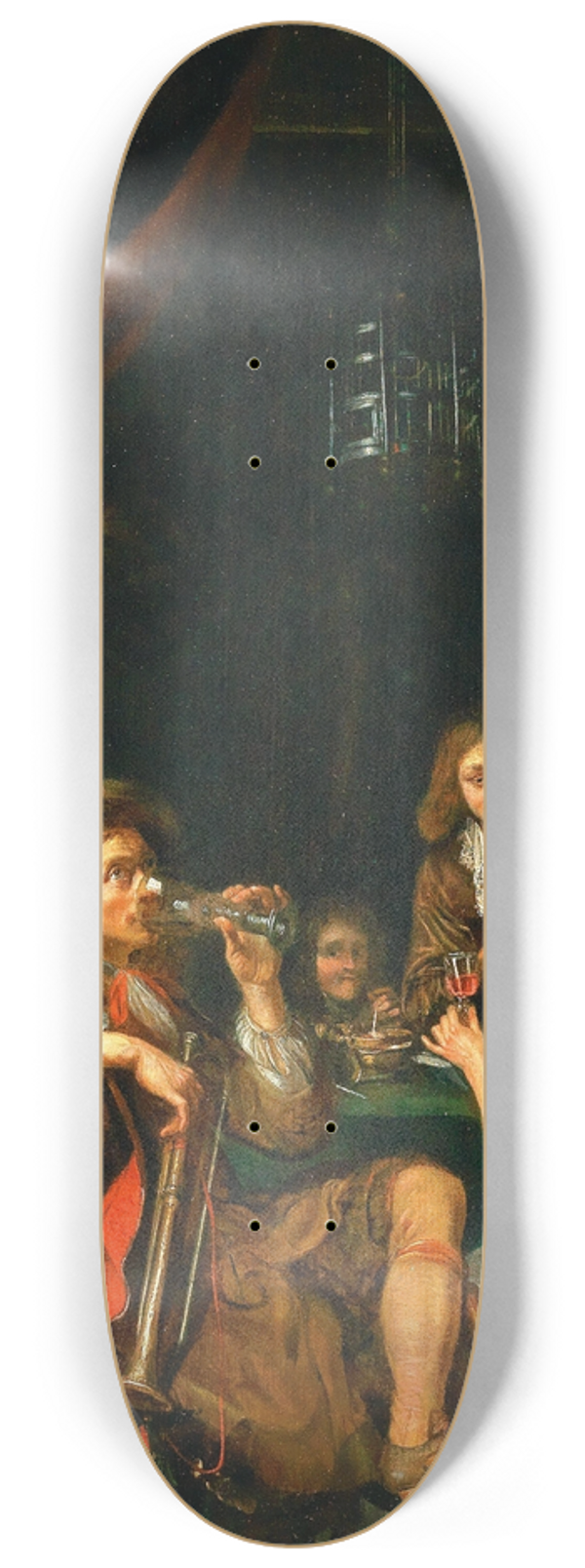 Domenicus van Tol - An Elegant Company In An Interior 8.25 inch art skate deck