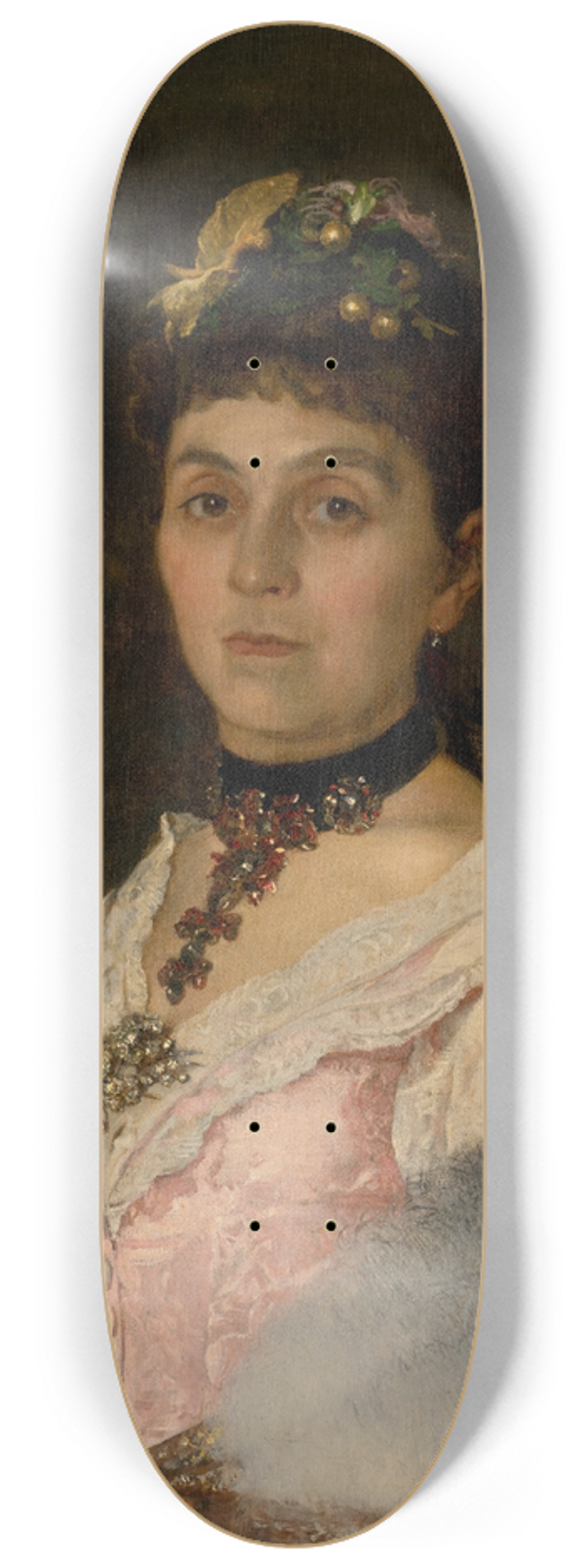 Dominik Skuteck - Portrait of Countess Mria Nyra Radvnska 8.25 inch art skate deck