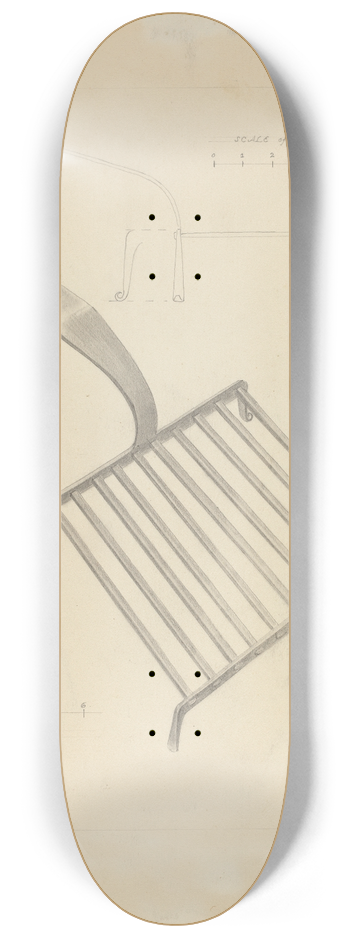 Donald Streeter - Trivet 8.25 inch art skate deck