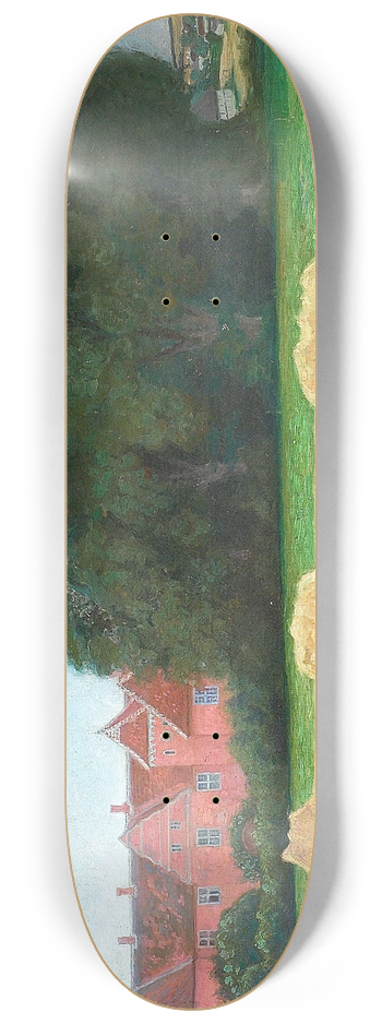 Agnes Slott-Mller - View of the manor Lgismose 8.25 inch art skate deck