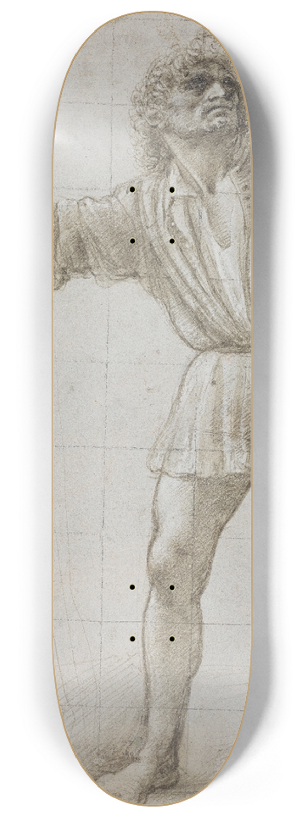 Donato Bramante - Den hellige Christophorus 8.25 inch art skate deck