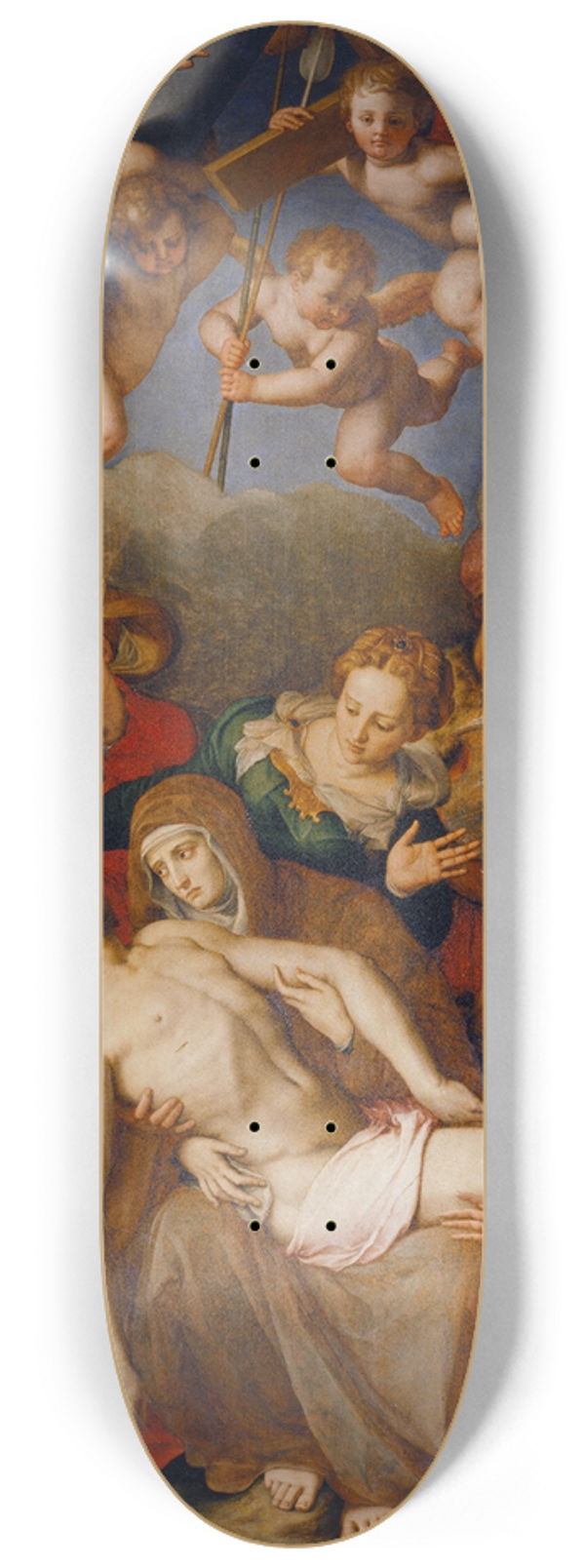 Agnolo Bronzino - Deposition Of Christ 8.25 inch art skate deck