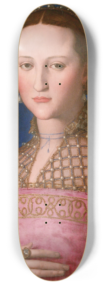 Agnolo Bronzino - Eleonora Of Toledo 8.25 inch art skate deck