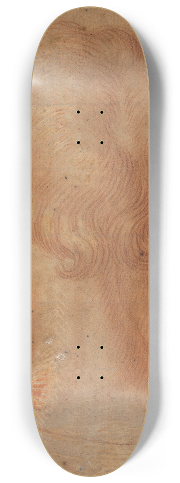 Agnolo Bronzino - Mans Head from the Back 8.25 inch art skate deck