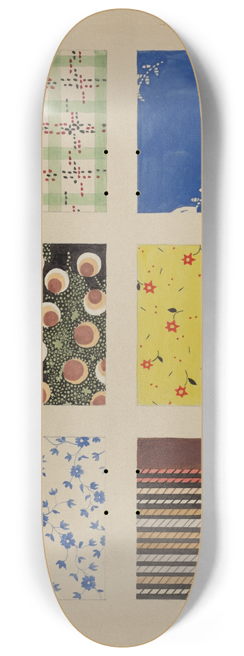 Dorothy Posten - Quilt Patches 8.25 inch art skate deck