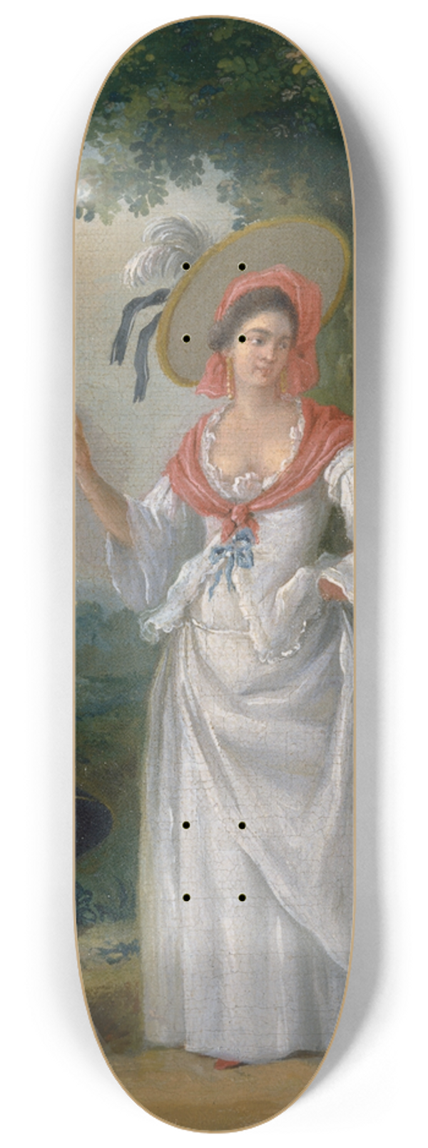 Agostino Brunias - Free West Indian Creoles In Elegant Dress 8.25 inch art skate deck