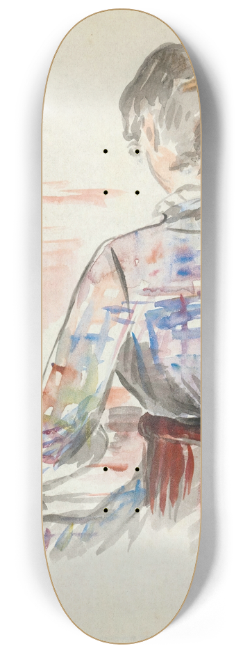 douard Manet - Femme Au Piano 8.25 inch art skate deck
