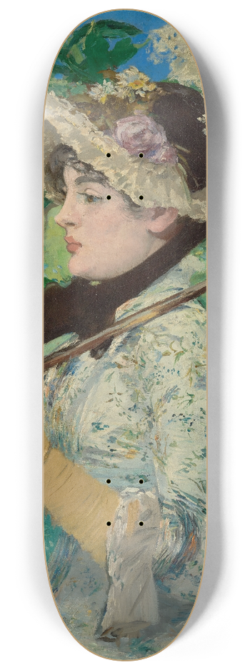 douard Manet - Jeanne (Spring) 8.25 inch art skate deck