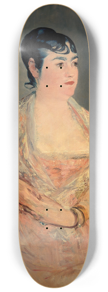 douard Manet - Lady In Pink 8.25 inch art skate deck