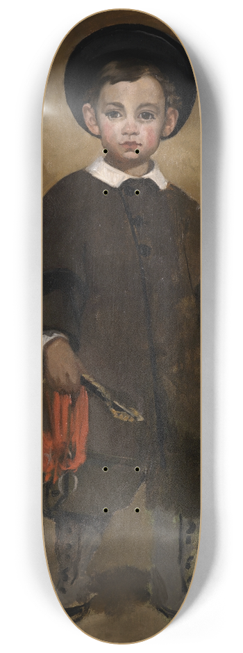 douard Manet - Portrait of a child 8.25 inch art skate deck