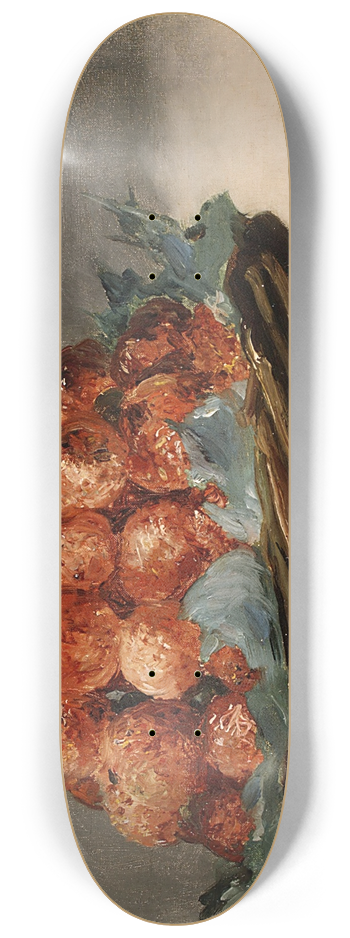 douard Manet - Strawberries 8.25 inch art skate deck