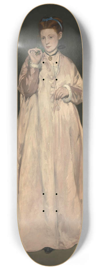 douard Manet - Young Lady in 1866 8.25 inch art skate deck