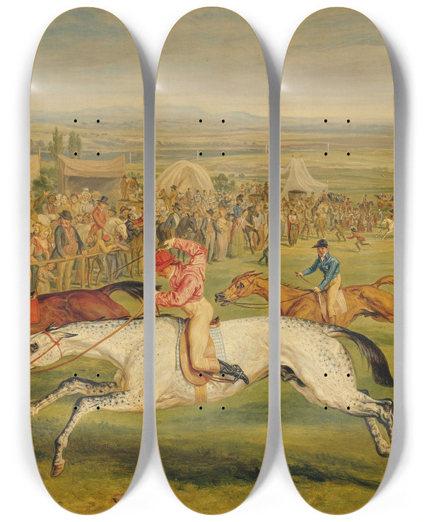 Triptych art skateboard deck of James Ward Disappointment by James Ward (1769-1859)