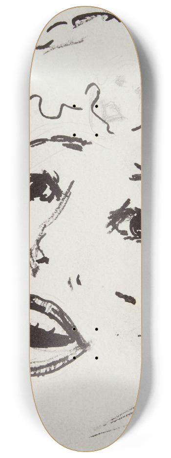 douard Vuillard - Tte deChanteuse 8.25 inch art skate deck