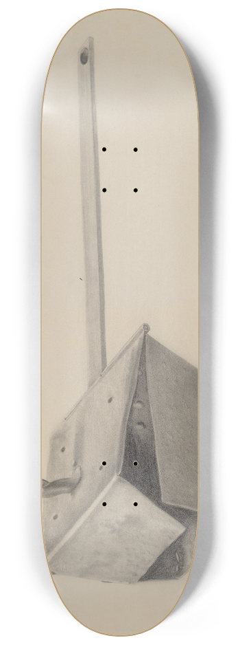 Douglas Cox - Hot Coal Carrier 8.25 inch art skate deck