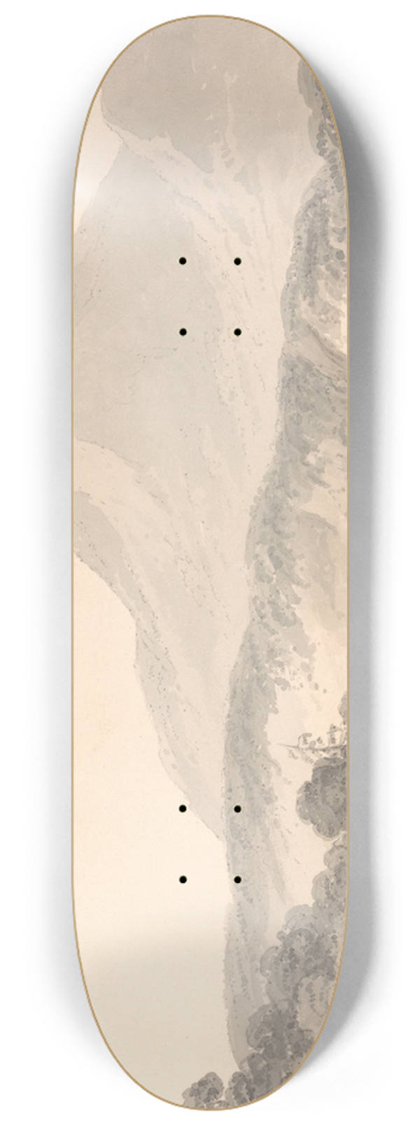 Dr. Thomas Monro - The Edge of the Lake 8.25 inch art skate deck