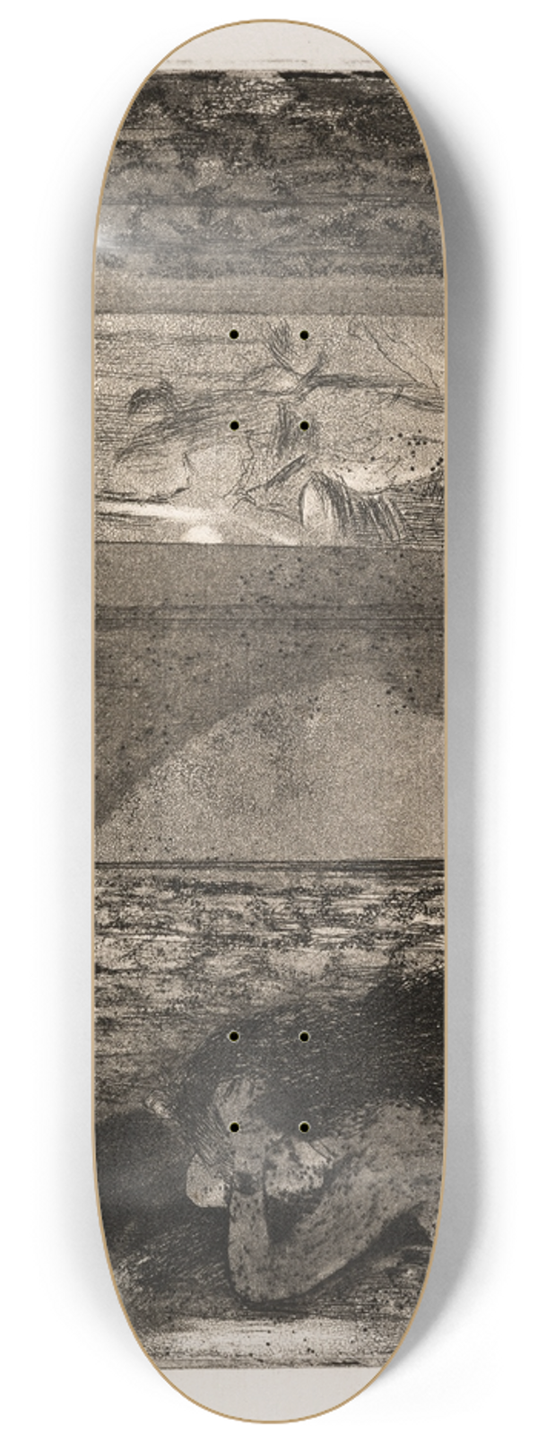 Edgar Degas - Actresses in their Dressing Rooms 8.25 inch art skate deck