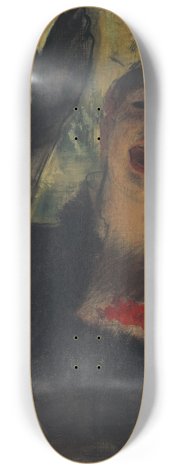 Edgar Degas - Caf Singer 8.25 inch art skate deck